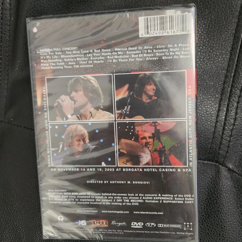 SEALED Bon Jovi - Live: This Left Feels Right (DVD) - Picture 2 of 2